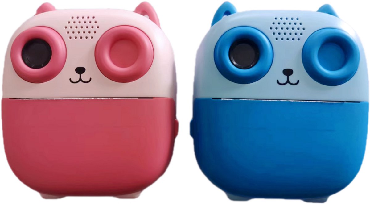 GadgetKing - Kindercamera met Printer - 32GB & 5 Fotopapierrollen | Direct Printen zonder Inkt | UIL VOGEL - Roze